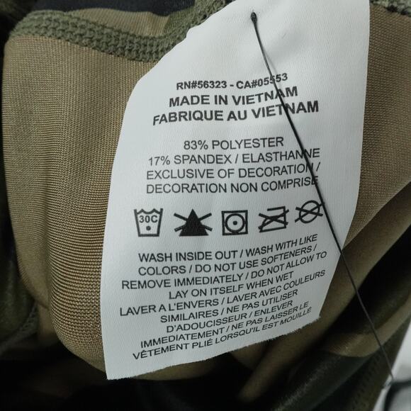 Nike Legging Womens Medium Green Camo One Dri FIt Trainging Gym Workout Stretch - Picture 13 of 14